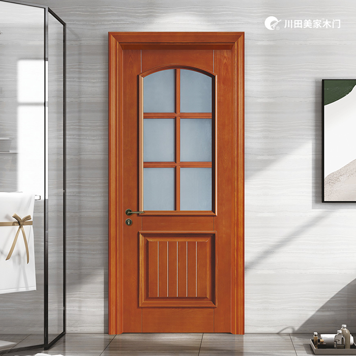 福傢(home)門(door)（中(middle)釦線、六(six)格半玻）
